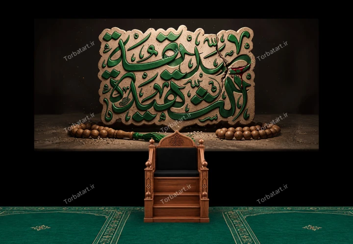 کتیبه فاطمیه با تایپوگرافی صدیقة الشهیدة