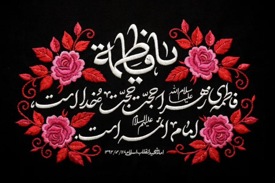 کتیبه شهادت حضرت زهرا سلام الله علیها