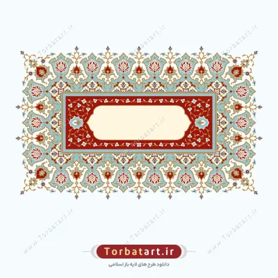 وکتور حاشیه و قاب تذهیب