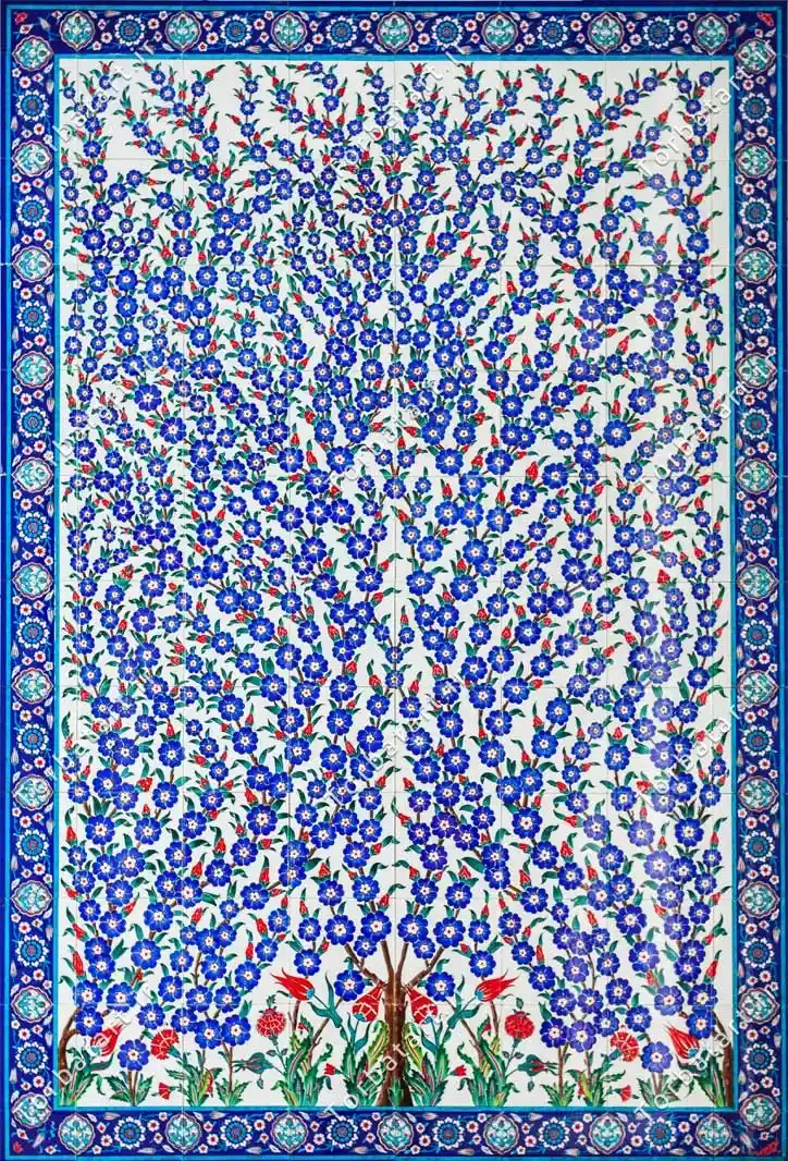 عکس کاشی کاری مسجد شیخ زاید در امارات — تصویر 2