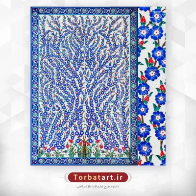عکس کاشی کاری مسجد شیخ زاید در امارات