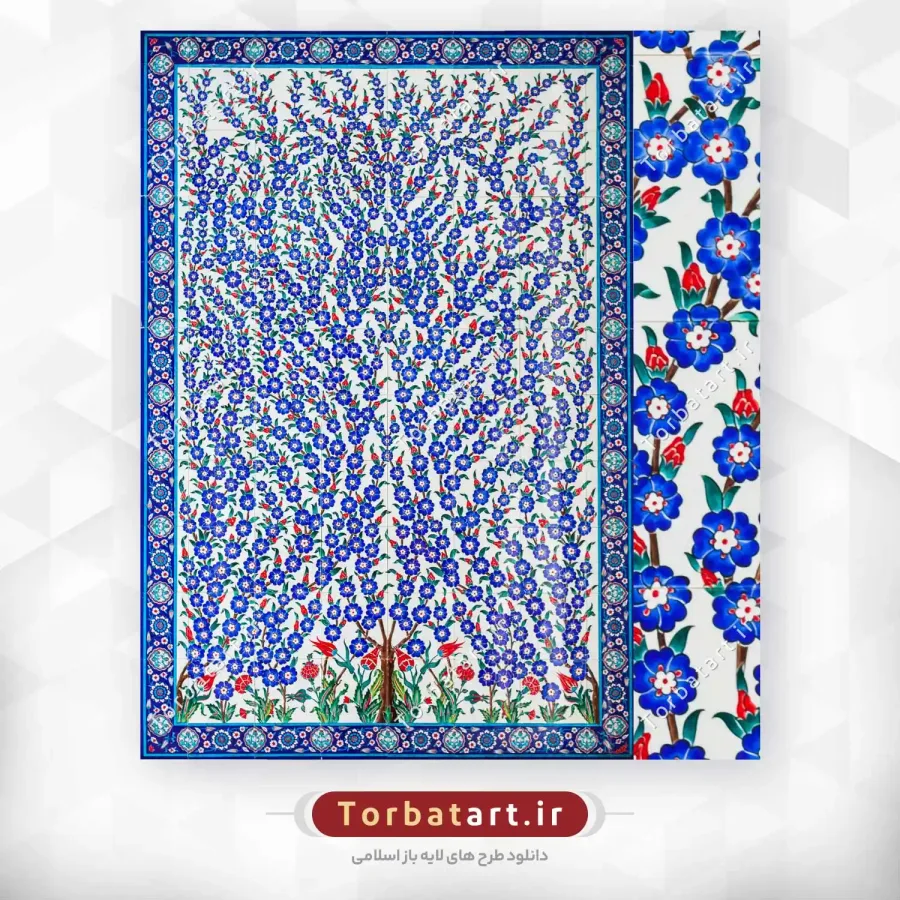عکس کاشی کاری مسجد شیخ زاید در امارات