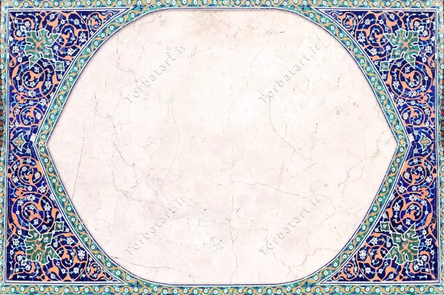عکس کاشی کاری ایرانی با تزئینات اسلیمی — تصویر 2