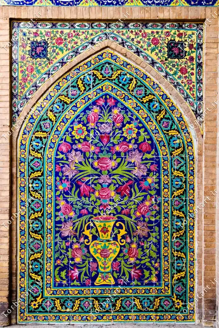 عکس کاشی کاری مسجد آقا بزرگ — تصویر 2