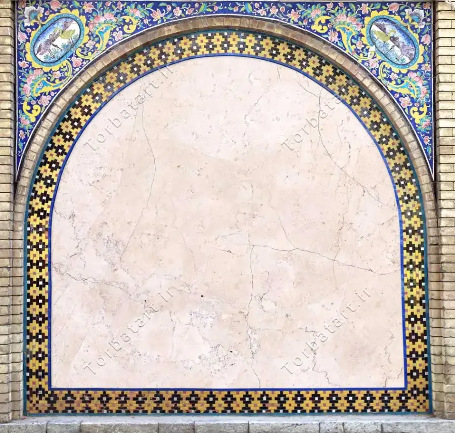 عکس قاب مربعی کاشی کاری با نقوش اسلیمی — تصویر 2