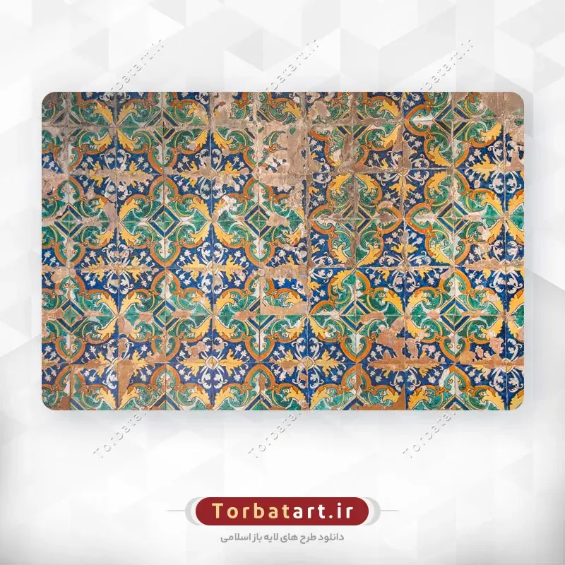 عکس کاشی کاری قدیمی در کشور اسپانیا