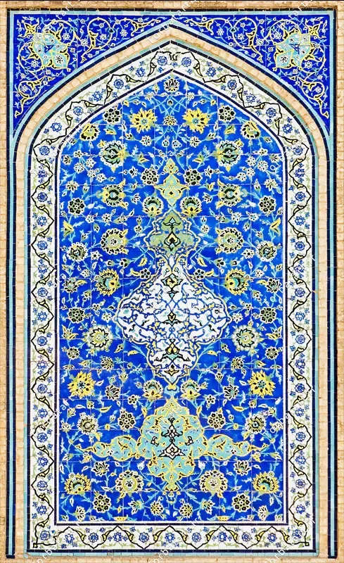 عکس کاشی کاری اسلامی مسجد — تصویر 2