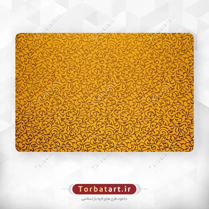 تکسچر نقوش تزئینی گل و بوته بر روی پارچه