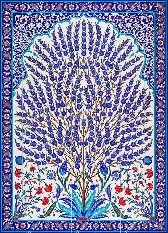عکس با کیفیت کاشی کاری مسجد شیخ زاید — تصویر 2