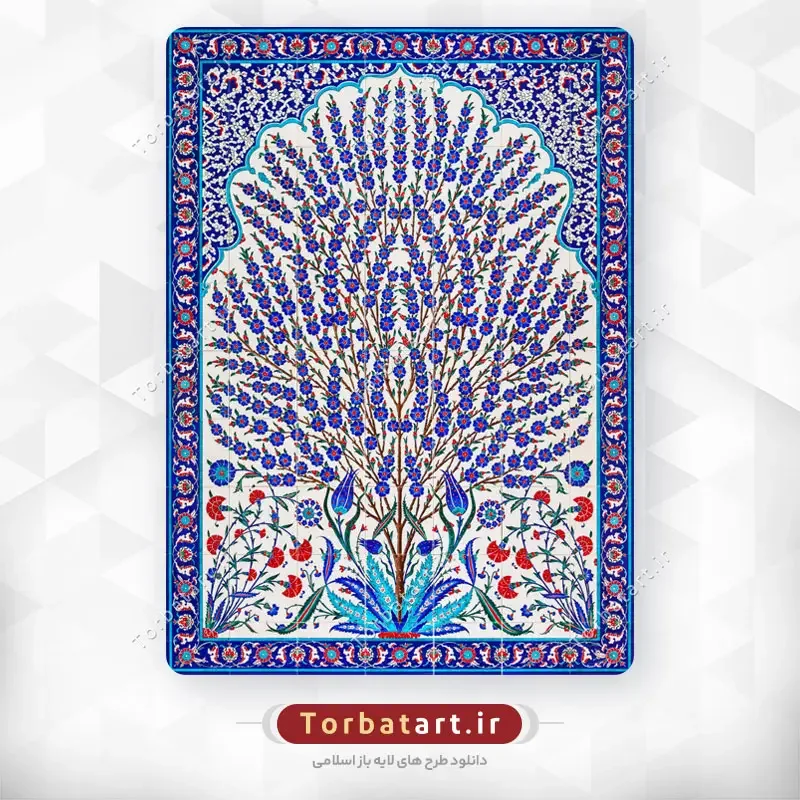 عکس با کیفیت کاشی کاری مسجد شیخ زاید