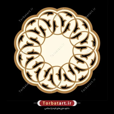 وکتور اسلیمی تزئینی مسجد
