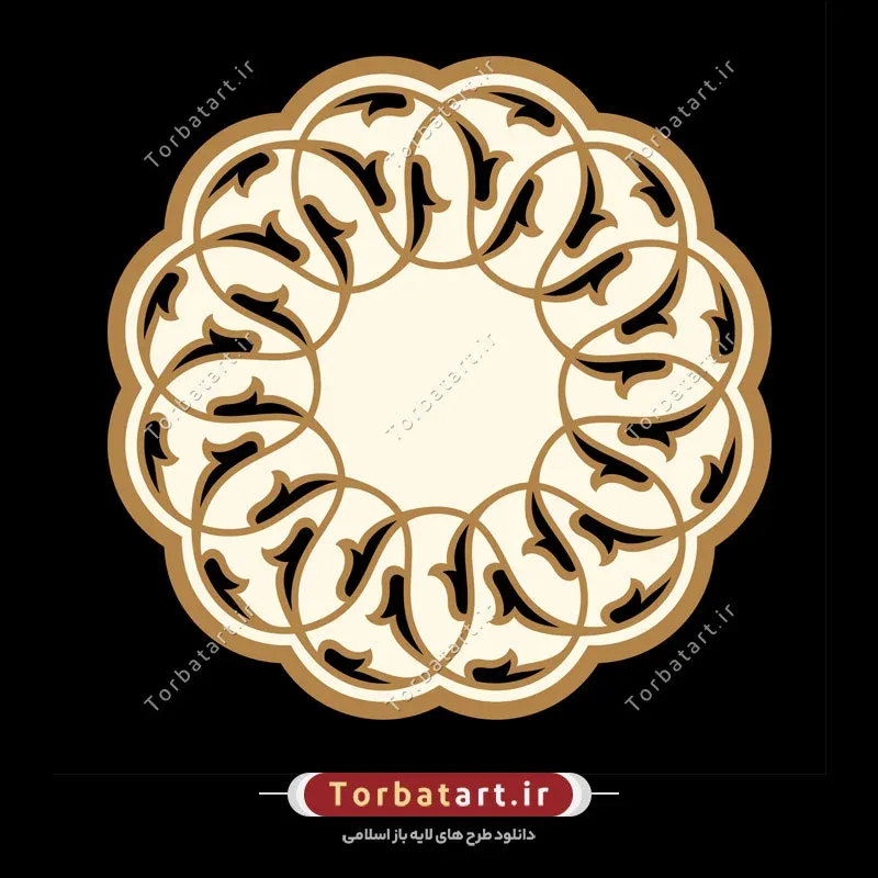 وکتور اسلیمی تزئینی مسجد