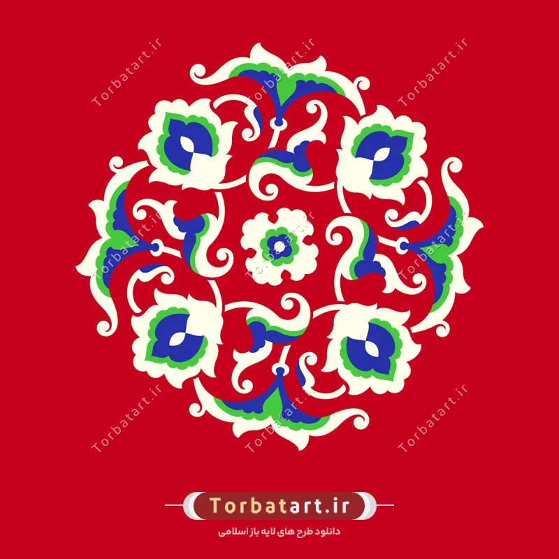 نقش گل و بوته اسلیمی ایرانی
