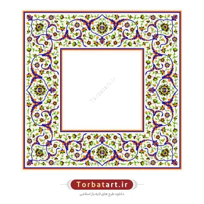 قاب نقوش گل و بوته