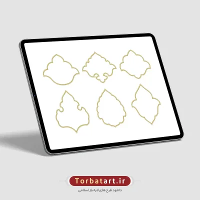 قاب اسلیمی مجموعه 6 تایی