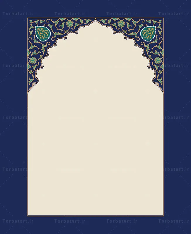 طرح محراب اسلیمی با نقوش ایرانی