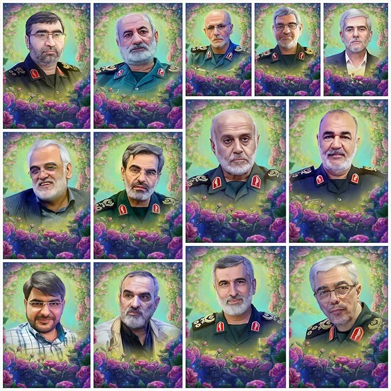 مجموعه پوستر شهدای حملات تروریستی رژیم غاصب صهیونیستی