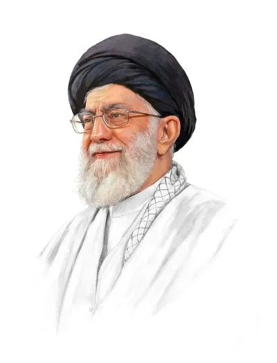 تصویر پرتره شهید آیت الله خامنه ای