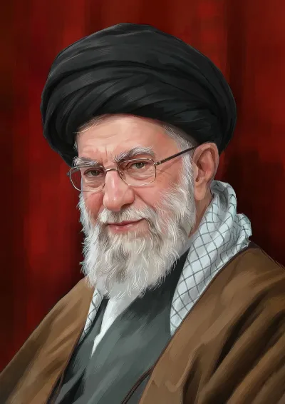 تصویرسازی امام شهید حضرت آیت ‌الله العظمی سید علی خامنه‌ای