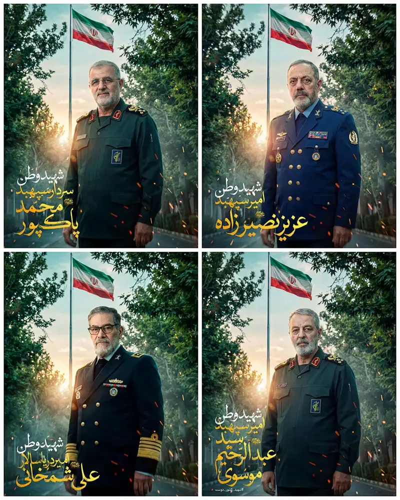 تصویر فرماندهان شهید اسلام