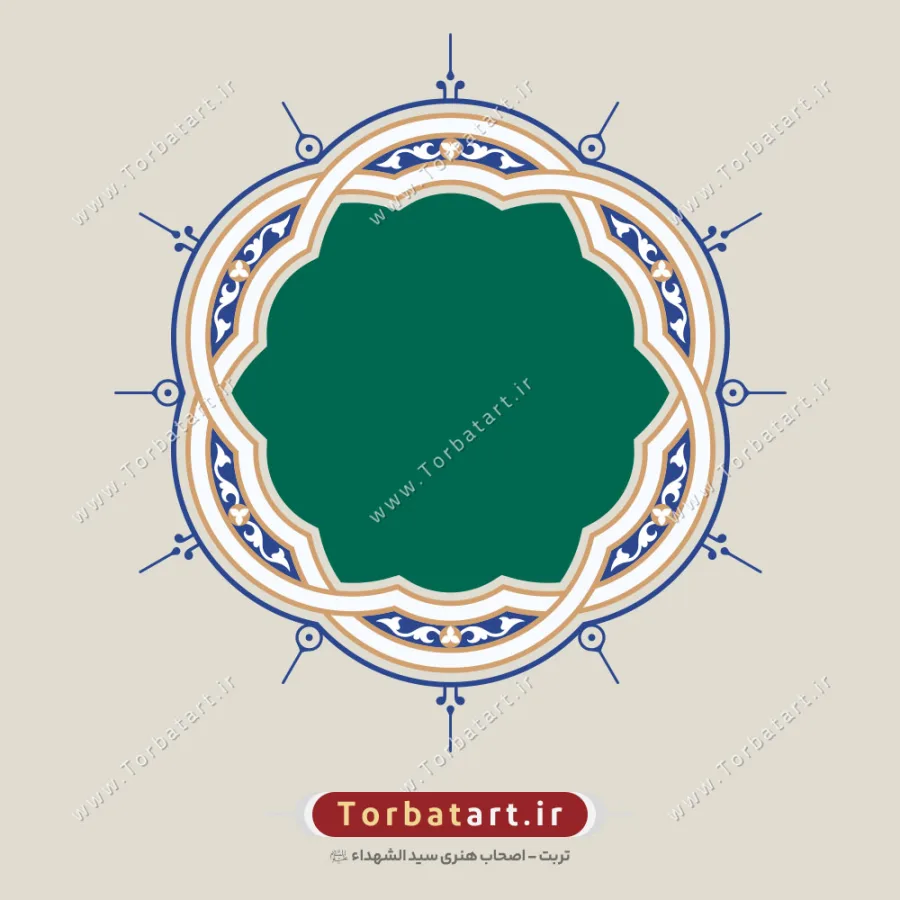 طرح وکتور شمسه اسلیمی