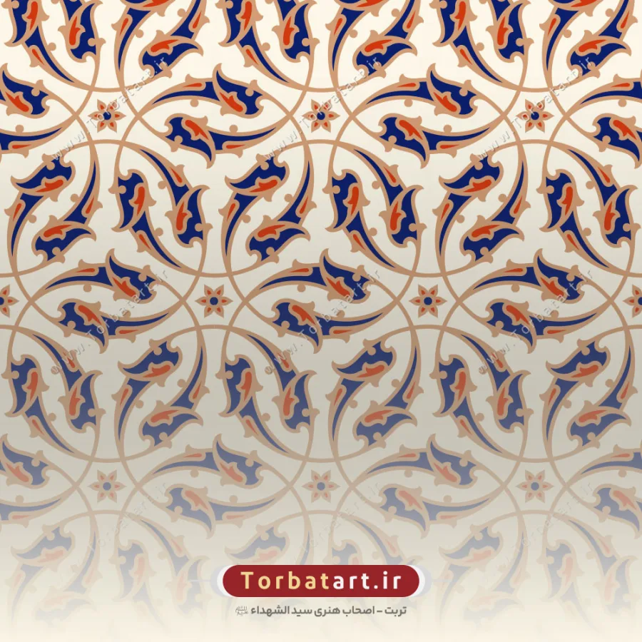 وکتور تزئینات گل اسلیمی