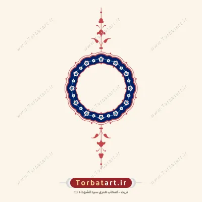 وکتور مدور تزئینی اسلیمی