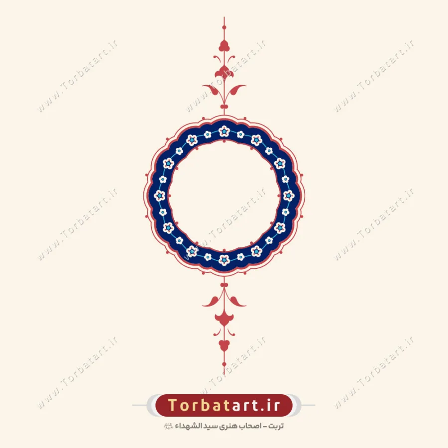 وکتور مدور تزئینی اسلیمی