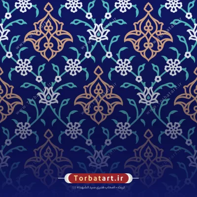 وکتور پترن اسلیمی گلدار