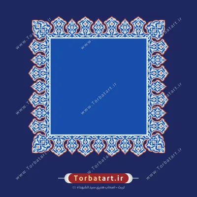 وکتور قاب مربع اسلیمی