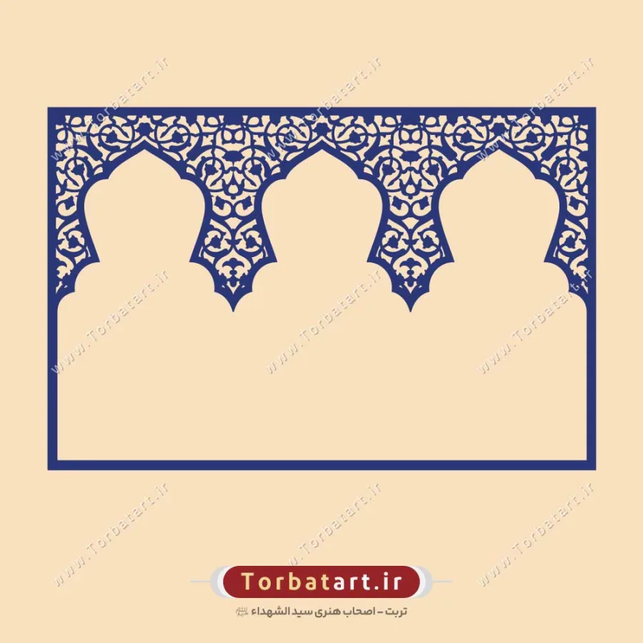 طاق اسلامی با نقش گل