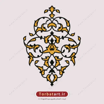 طرح گل و بوته اسلیمی