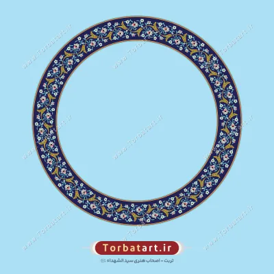 طرح وکتور اسلیمی مدور