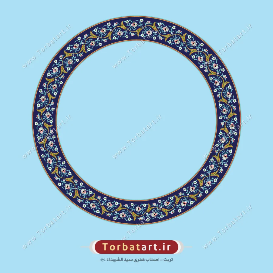 طرح وکتور اسلیمی مدور