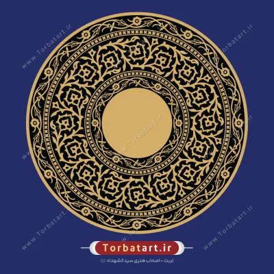 وکتور کادر اسلیمی مدور