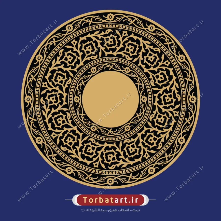 وکتور کادر اسلیمی مدور
