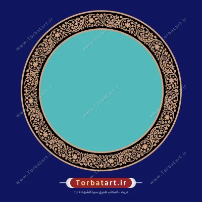 وکتور نقش مدور کادر اسلیمی