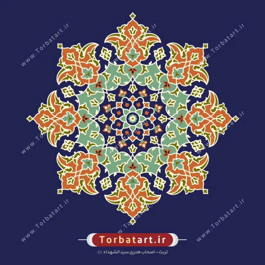 وکتور شمسه تذهیب