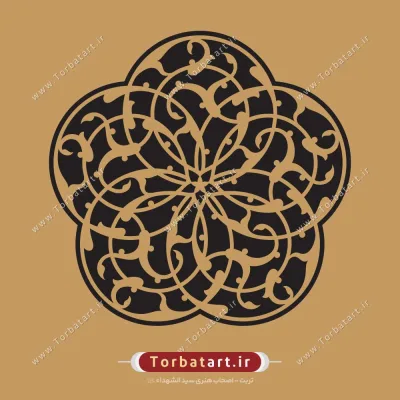 گل اسلیمی پنج بار تکرار