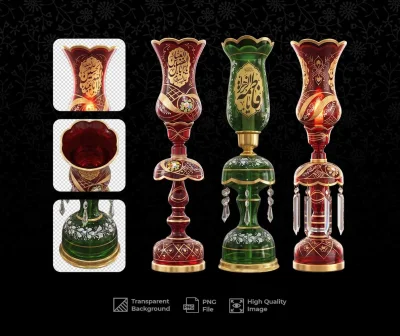 مجموعه تصاویر با کیفیت چراغ لاله مذهبی بدون پس زمینه